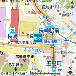アミュプラザ長崎付近の地図