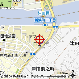 四国日立付近の地図