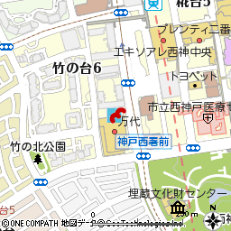 西神中央店付近の地図
