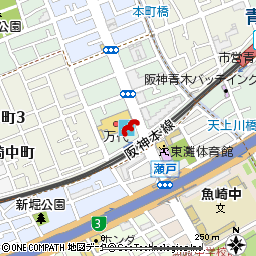 魚崎店付近の地図