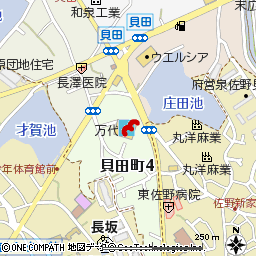 泉佐野貝田店付近の地図