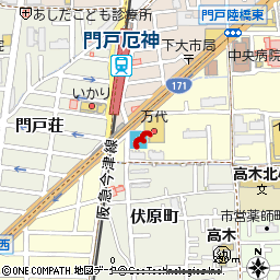 西宮門戸店付近の地図