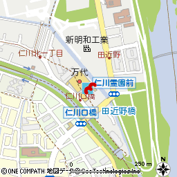 仁川店付近の地図