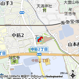 宝塚中筋店付近の地図