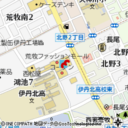 伊丹荒牧店付近の地図