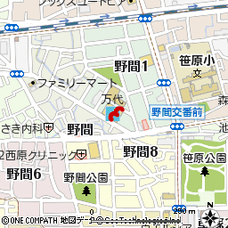 伊丹野間店付近の地図