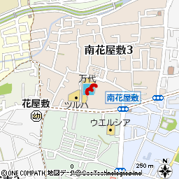 南花屋敷店付近の地図