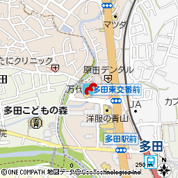 多田店付近の地図