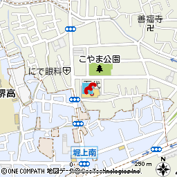 堺深井店付近の地図