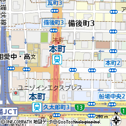 大阪ビジネスステーション付近の地図