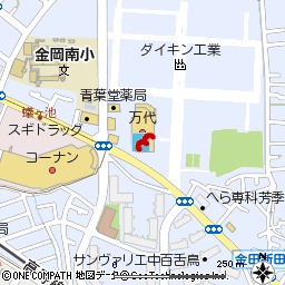 なかもず店付近の地図