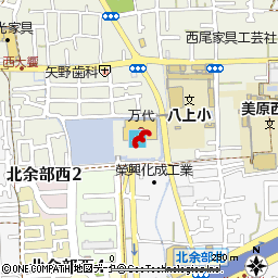 美原店付近の地図