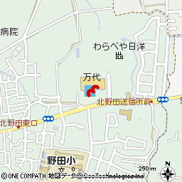 北野田店付近の地図