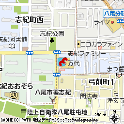 志紀店付近の地図