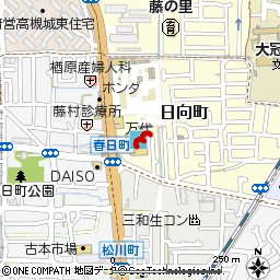 高槻春日店付近の地図