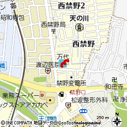 枚方店付近の地図