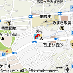 香里ヶ丘店付近の地図