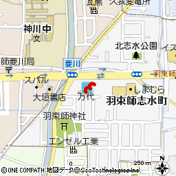 羽束師店付近の地図