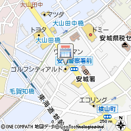 サーラE&L名古屋株式会社　サーラプラザ安城付近の地図