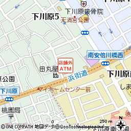 田子重下川原店付近の地図