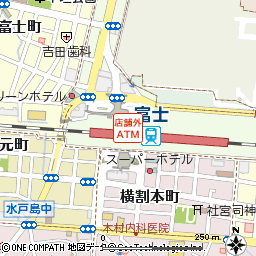 ＪＲ東海富士駅付近の地図