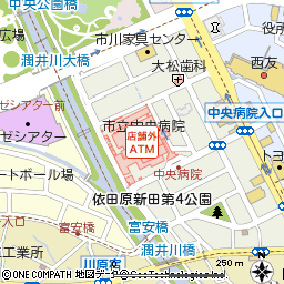 富士市立中央病院付近の地図
