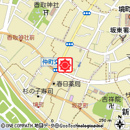 境支店付近の地図