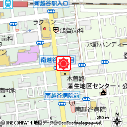 越谷支店付近の地図