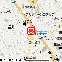 岩井支店付近の地図