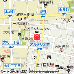 関城支店（下館支店内へ移転）付近の地図