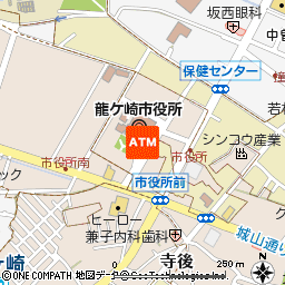 龍ケ崎市役所共同出張所（幹事銀行　常陽銀行）付近の地図