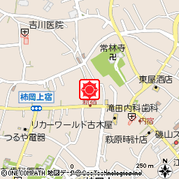 柿岡リテールステーション付近の地図