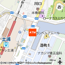土浦駅東口出張所付近の地図