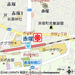 赤塚支店付近の地図