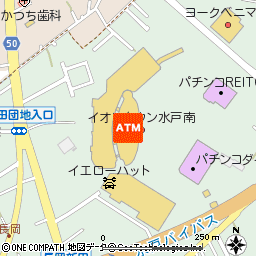 イオンタウン水戸南出張所付近の地図