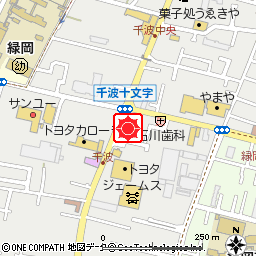 千波支店付近の地図