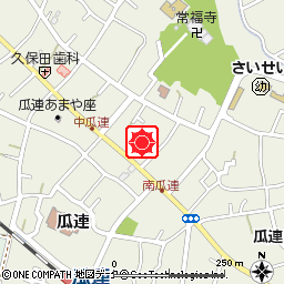 瓜連リテールステーション付近の地図