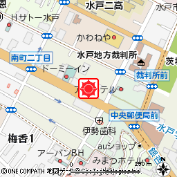 水戸卸売市場出張所（本店営業部内へ移転）付近の地図