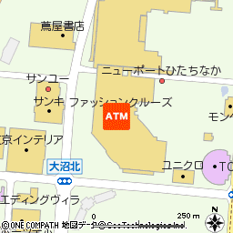 ひたちなかファッションクルーズ出張所付近の地図