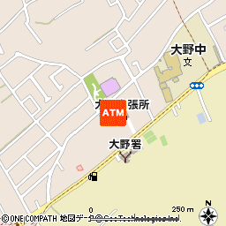 大野ふれあいセンター出張所付近の地図