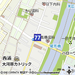 大河原支店付近の地図