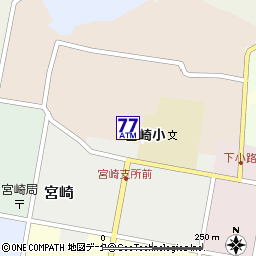 宮崎支所付近の地図