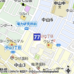 中山支店付近の地図