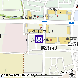 ヨークベニマル富沢西店付近の地図