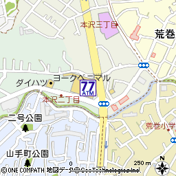 ヨークベニマル荒巻店付近の地図