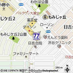 ＣＯ・ＯＰ大富店付近の地図