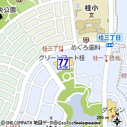 グリーンマート桂店付近の地図