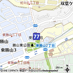 東勝山支店付近の地図
