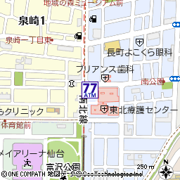 泉崎付近の地図