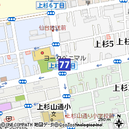 上杉支店付近の地図